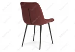 Стул Woodville на металлокаркасе Гояр винный / черный глянец 464210