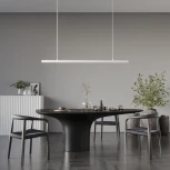 Подвесной линейный светильник светодиодный диммируемый Novotech Sotto 359441 белый LED 48W 220V (Умный дом, Алиса, голосое управление) (регулировка яркости, на тросе)