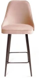 Стул полубарный Oliver, бархат бежевый 5/ чёрный конус Top Concept OLIVER 75279