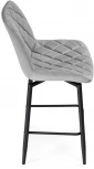 Барный стул Баодин К Б/К крутящийся светло-серый / черный 517143 Notta