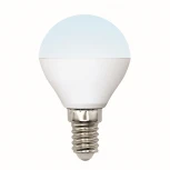 Лампочка светодиодная груша белая E14 6W 4000K Uniel LED-G45-6W/NW/E14/FR/MB PLM11WH