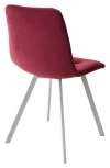 Стул CHILLI-Q SQUARE винный #16, велюр / белый каркас, 4 шт./1 к