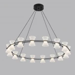 Люстра подвесная Lumion Vinora 8341/54L LEDIO LN черный/прозрачный металл/акрил LED 54W 3000K 220V