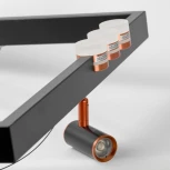 Подвесной светильник со спотом Lussole Gilbert LSP-7174 (LED, 220V, на тросе)