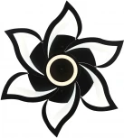 Потолочная люстра Natali Kovaltseva Olimp HIGH-TECH LED LAMPS 82020 BLACK (регулировка яркости, 220V, пульт управления, цветы)