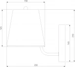 Бра Eurosvet Amaretto 60155/1 хром (220V)