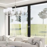 Потолочная люстра на штанге Kutek Fellino FEL-ZW-6(N/A) (220V, хрусталь Swarovski)