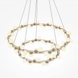 Подвесная люстра ярусная Maytoni Tessara MOD081PL-L84G3K (LED, 220V, на тросе, шарики, круглые)