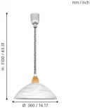 Подвесной светильник Eglo Lord 2 87009