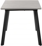 Стол Dublin раскладной 120-160х80х75 серый мрамор с чёрными ножками Bradex Home RF 0415
