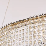 Подвесная люстра светодиодная APL LED Sicilia SH07.100.A.Gd.4000 (220V, хрусталь, на тросе)