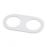 Рамка для двух встраиваемых светильников Novotech Metis, овал, белый