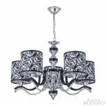 Подвесная люстра Arte Milano Florentia-4957 304957/5 Bk/Ni (220V, на цепи)