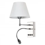 Бра для чтения с usb-портом Arte Lamp Elba A2581AP-2CC (220V, выключатель)