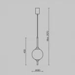 Подвесной светильник Maytoni The Sixth Sense Z020PL-L6BS3K (LED, 220V, на проводе, шар)
