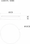 Потолочный светильник круглый Arte Lamp A3087PL-96WH (LED, 220V, круглые)