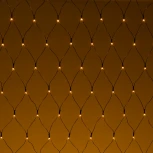 Светодиодная сеть 2 x 3 м желтая  24В, 384 LED, провод черный ПВХ, IP54 Laitcom NTL384M-11-1Y