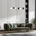 Подвесной светильник черный/латунь Eurosvet Moity 70149/6