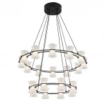 Люстра подвесная Lumion Vinora 8341/70L черный/прозрачный металл/акрил LED 70W 3000K 220V VINORA