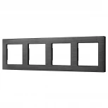 Рамка алюминиевая FRM-PRESTO-ALS-4-BK (Arlight) 043862