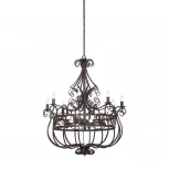 Подвесная люстра Vitaluce V1802/8+8 (220V, ковка, на цепи, свеча, круглые)