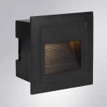 Подсветка для лестниц и ступеней встраиваемая Arte Lamp A7325IN-1BK (LED, 220V, IP65)