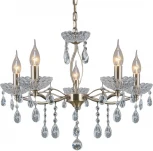 Подвесная люстра ILLUMICO IL0265-5PSQ-39 AB (220V, на цепи, подсвечник, свеча)