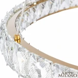 Подвесной светильник Arte Milano Venezia 311311/D800 GD (регулировка яркости, LED, 220V, хрусталь, пульт управления, на тросе, кольцо)