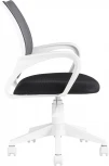 Кресло офисное TopChairs ST-BASIC-W серый крестовина пластик белый УТ000035493