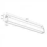 Трековый светильник магнитный 7V 48W RAUMBERG LINEAR3007Bk 3000K (LED)