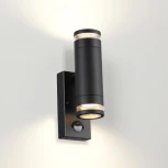 Уличный настенный светильник с датчиком движения и освещенности Motto 6605/2W Odeon Light (220V, IP44)