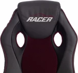 Кресло RACER GT new кож/зам/ткань, металлик/бордо, 36/13 Tetchair 13248