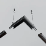 Коннектор угловой для круглого магнитного шинопровода Exility Maytoni Accessories for tracks Exility TRAM034CL-R-41B