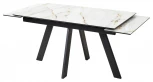 Стол НЕО-2 140 см АУРУМ, стекло / ЧЕРНЫЙ