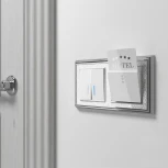 Рамка на 2 поста (хром/белый) W0021431 (a051332)