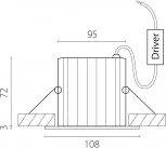 Встраиваемый светильник светодиодный Lightstar Ciclone 385146 (220V, круглые, IP65)