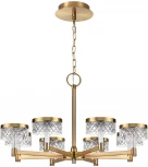 Подвесная люстра Odeon Light Fivre 5032/48L античн.бронза/металл/акрил LED 48W 4000K 3336лм