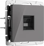 Розетка Ethernet RJ-45 (графит акрил) Werkel W1181044 (a064095)