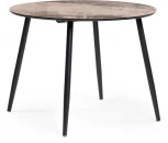 Стеклянный стол Woodville Кловис 100х76 каталония / черный 532381