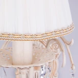 Бра Eurosvet 3637 3637/1 белый с золотом / прозрачный хрусталь (220V, хрусталь Strotskis, подвески)