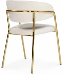 Обеденный стул Kamelia Woodville (Металл,Ткань/Белый,Золотой) арт.15899