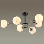 Люстра потолочная Rowan 4595/6C черный, бронза E27 6*40W