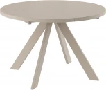 Кухонный стол МАМАДОМА Рондо (Металл,ЛДСП,Стекло/Капучино) 101790