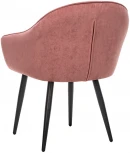 Стул с подлокотниками Вайд, каркас Черный, велюр Персиковый 2500000185816 Leset