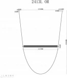 Подвесной светильник iLedex Rocks 2413L OR (220V)