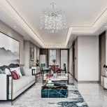 Потолочная люстра хрустальная на штанге Arte Milano Milano-1 23111.460.6.G9.B CR (220V)