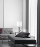 Интерьерная настольная лампа Lumina Deco LDT 303 CHR+WT