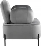 Кресло Stool Group Кэнди с подлокотниками велюр серый УТ000035878