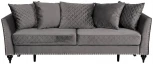 Диван Garda Decor SORRENTO-230M-2K-СЕРЫЙ-Н-Йорк112 (Серый)