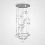 Потолочный светильник круглый Night Butterflies Chandelier D40 H100 ImperiumLoft 40,208 (189536-22) (220V, бабочки)